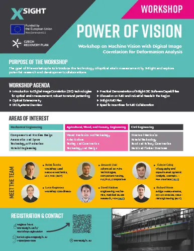 Workshop Registration: Machine Vision with Digital Image Correlation 2 power of vision