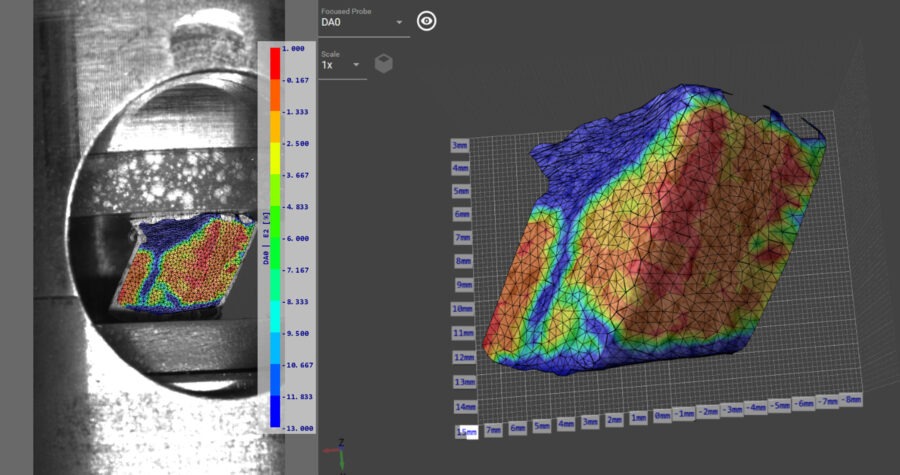 Analysis of Spruce wood Deformation During Compression Testing 8 0 DIR