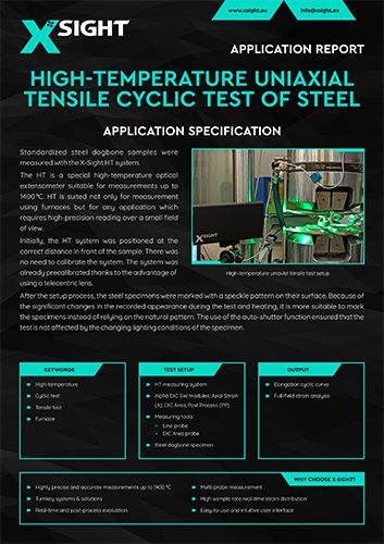 High Temperature Uniaxial Tensile Cyclic Test of Steel
