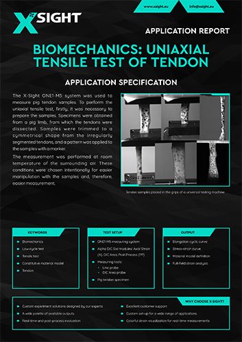 Uniaxial Tensile Test of Tendons